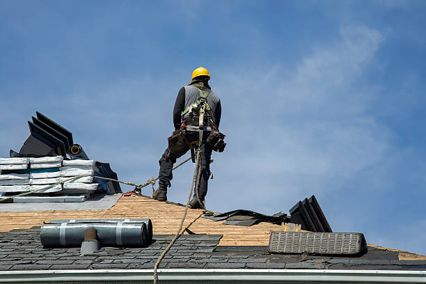 Professional Gutter Installation technician working in Iron Gate, VA